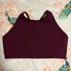Girlfriend Collective • Plum Topanga Halter Bra • XL